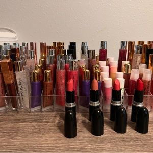 Handmade lip gloss, lipstick and lip balm